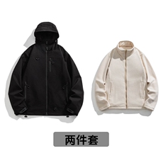黑色+卡其内胆