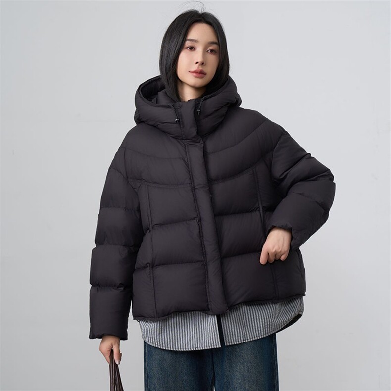 现货2025年冬季新款羽绒服女90白鸭绒,女装羽绒服,阳光伊恋