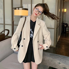 23年新品法式慵懒风灯芯绒西装外套，女装西装，菡迪欧娜