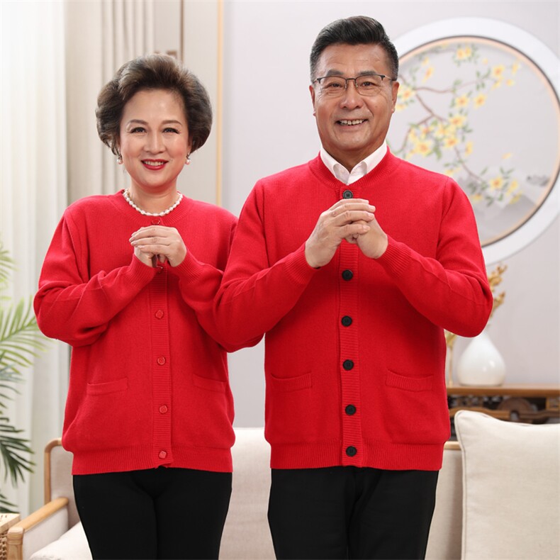 2026年秋季时尚百搭通勤简约休闲刺绣马净面情侣,男装针织衫/毛衣,亚东羊绒制品
