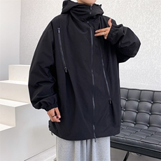 连帽宽松夹克男秋季新款潮流青少年外套男装大码A266-JK9126-P80，男装夹克，电商A266