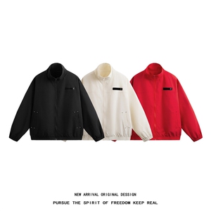 JK205/P65春装新款个性魔术贴立领飞行员夹克男潮外套上衣图片
