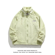 重磅直播品质立领仿真兔毛加厚保暖棉衣棉服白底M881P98，男装棉衣，电商A030-1