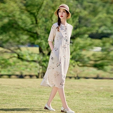 2026年春季苎麻文艺/优雅旗袍，女装汉服/婚纱/旗袍/礼服，江南依恋