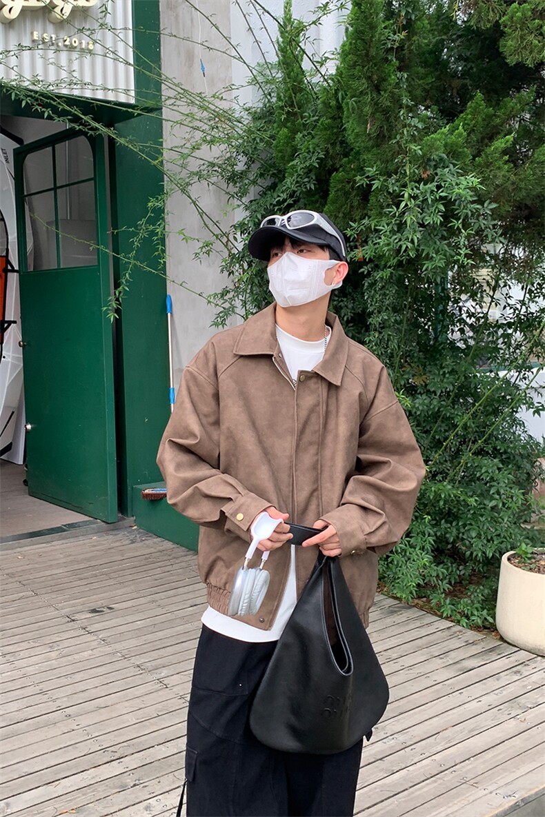 特P80无差价新款百搭拉链春秋时尚夹克外套-HJ5705港风,男装夹克,电商A003