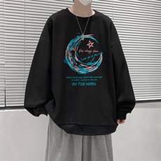 华夫格卫衣圆领卫衣男大码长袖t恤男外套HW76341-P30，男装卫衣，电商A040