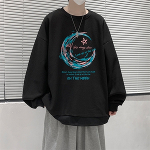 华夫格卫衣圆领卫衣男大码长袖t恤男外套 HW76341-P30图片