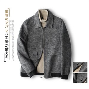 2021阿尔巴卡男士双面羊绒夹克短款外套毛呢大衣 Y8879 P315控428图片