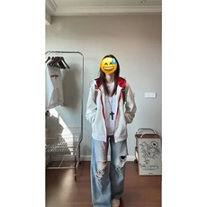 1506-1/WW051/P47款卫衣港风宽松简约连帽卫衣开衫男女同款，男装卫衣，星座1506-1