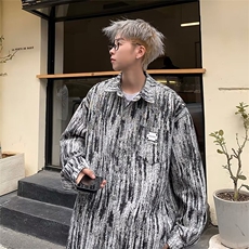 美式小香风棉服男秋冬潮牌格子加棉夹克衬衫百搭宽松棉衣JK2303，男装夹克，星座1116A-1（原606A）