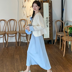 【现货爆】早秋新中式风西装吊带裙两件套2C081-8063P170K238，女装套装/套裙，2C081