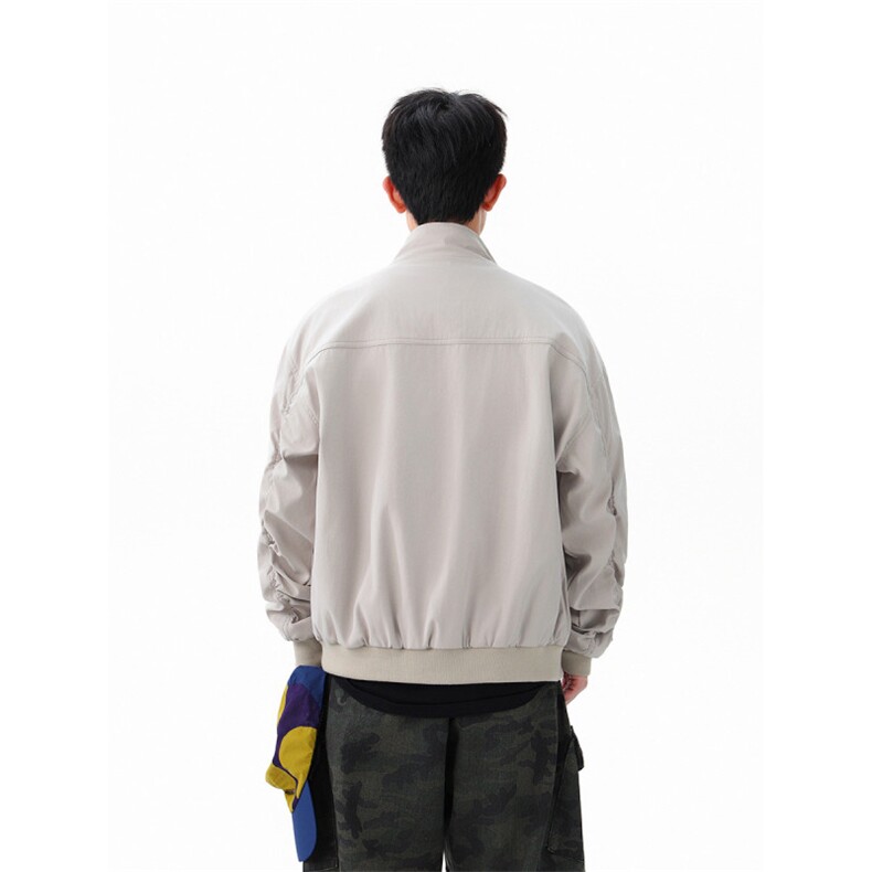 高品质不卷价2025秋季新款飞行夹克机车外套立领外套JK103-特P51,男装夹克,电商042