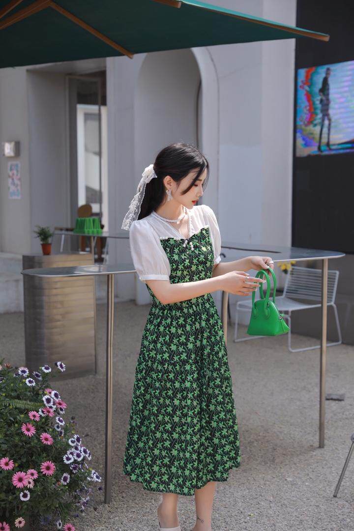 2023夏小清新连衣裙，女装连衣裙，贻思茗