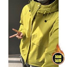 现货5W件冬季三防美式boxy解构连帽雪山冲锋衣棉衣男女棉服厚外套，男装夹克，电商A486
