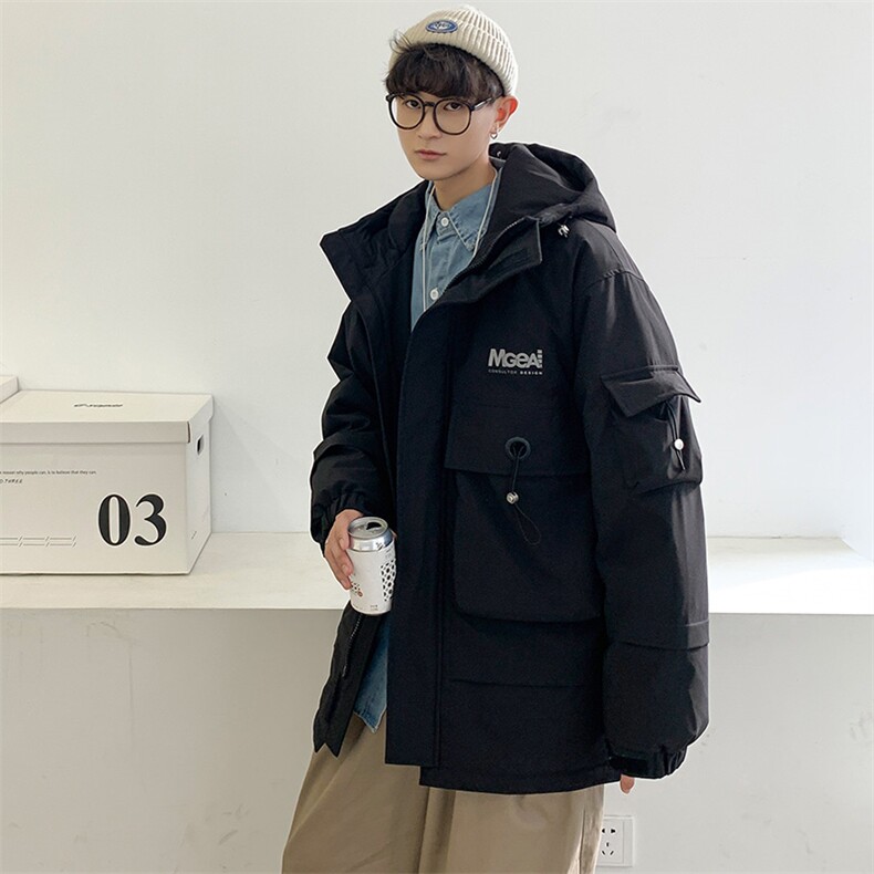 冬季工装大口袋羽绒服90白鸭绒抗寒外套男A436-918-P195控价258,男装羽绒服,电商A436