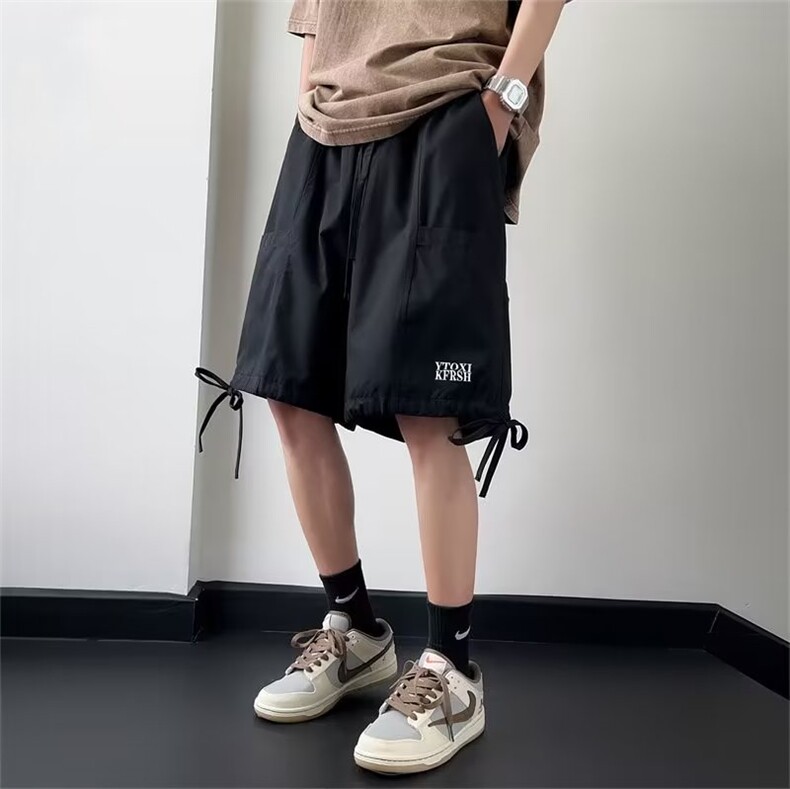 美式街头短裤男夏季凉感宽松百搭运动五分裤休闲裤子潮K3735-P29,男装休闲裤,星座412-3