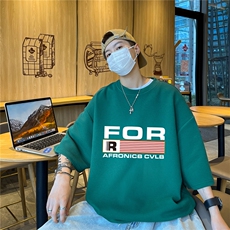 华夫格短袖直播高品质重磅220克FOR英文印花HT3124-P20，男装T恤，星座508（原C305）