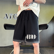 DK390P5878小伙风店主风渐变水洗休闲百搭透气五分裤，男装牛仔裤，电商B340