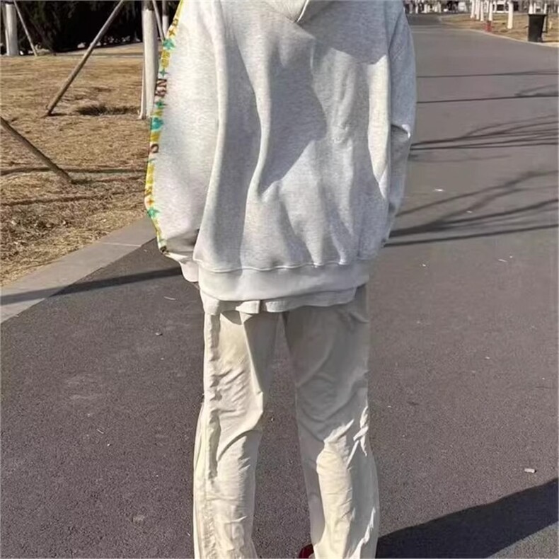 刺绣连帽卫衣男女秋季情侣款宽松潮牌外套WY906P58,女装短外套,星座1013-5