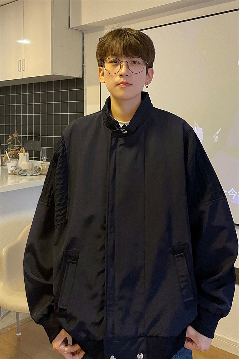 抖音直播！垫肩阿尔法飞行员夹克男XH35-70,男装夹克,电商B367