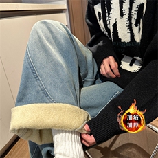 XZ616秋冬加绒水洗设计感斜拼袋分割牛仔长裤TY1025JRP65控88，男装牛仔裤，星座512A（原616）