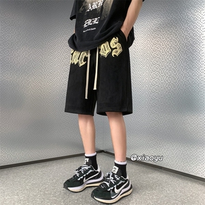 XZ616 夏季新款麂皮绒发泡短裤休闲裤 TY849 P45控55图片