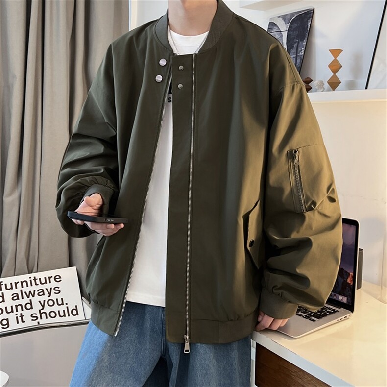 电商DSA028-KBJK10P60100聚酯新款港风工装夹克男控88,男装夹克,电商A028