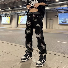 青春流行ins男直筒水洗牛仔裤N3306P62，男装牛仔裤，星座1116-2