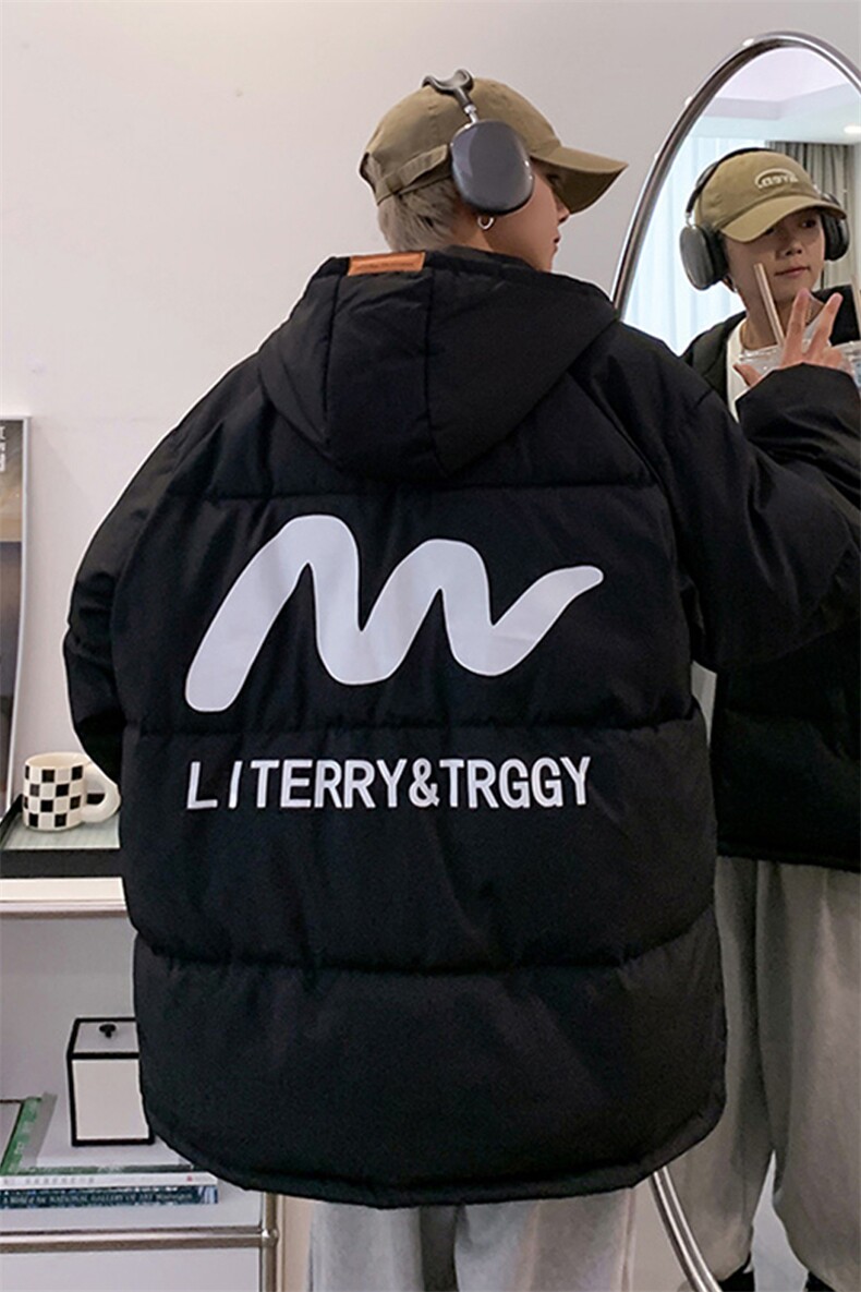 新款棉衣男女棉服连帽冬装棉袄面包服加厚外套3356-P65控98,男装棉衣,星座207