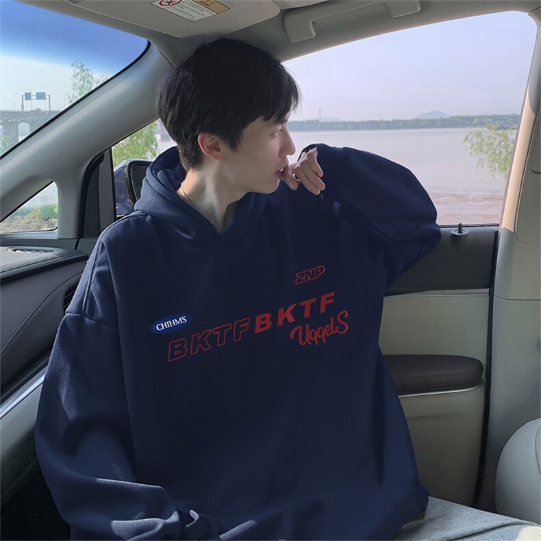 抖音得物供货 可提供视频 秋冬重磅美式宽松连帽卫衣WKD06图片
