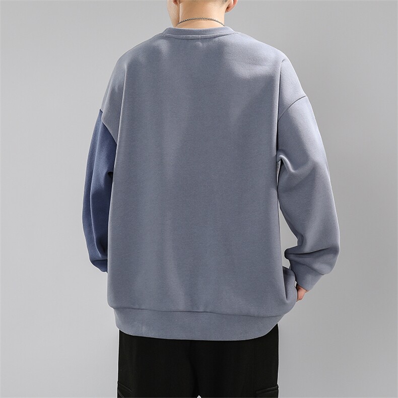 2023春季简约拼接日系轻奢刺绣卫衣男MY02392-P58,男装卫衣,星座308B-2