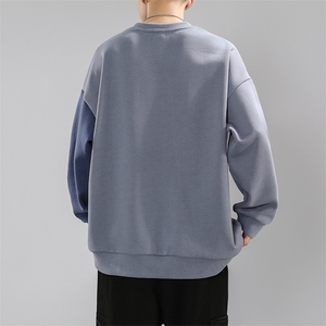 2023春季简约拼接日系轻奢刺绣卫衣男MY02392-P58图片