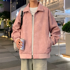 港风夜景痞帅男装外套美式短款潮牌工装皮衣夹克DSA157B-J189-P90，男装夹克，电商A157B