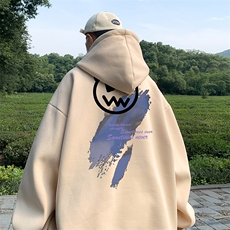 直播品质360克重磅美式印花卫衣Y220特P35同步供应华棉P45特，男装卫衣，电商A486