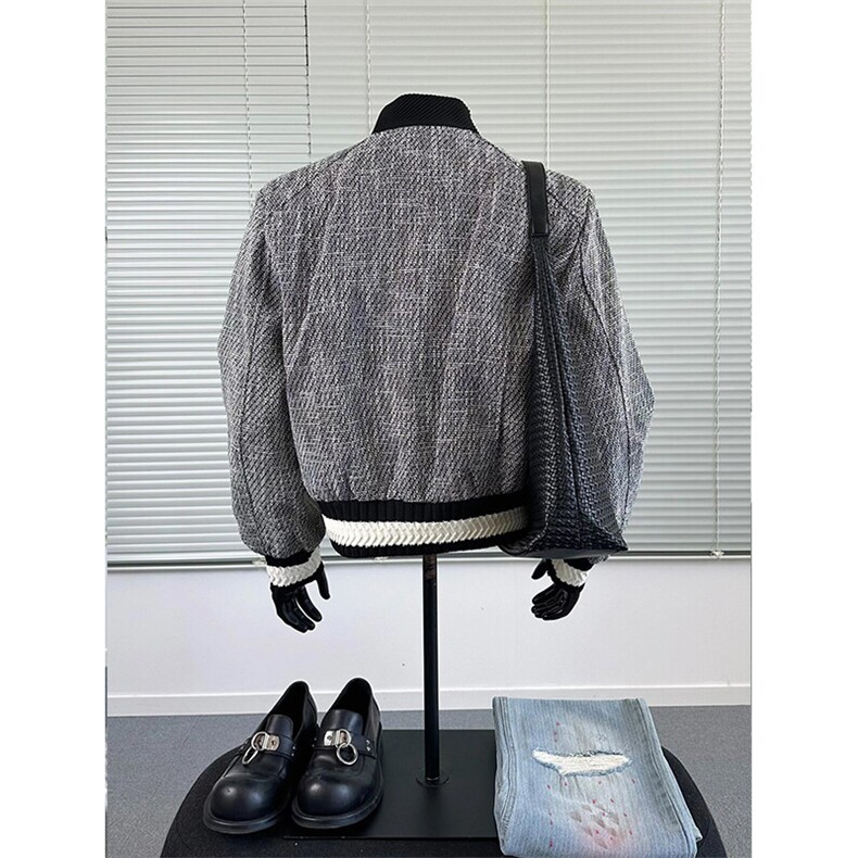 小香风夹克棒球服复古boxy外套JK7159特P80,男装夹克,星座908-1