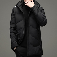 2023冬季新款商务休闲中长款羽绒服男士立领羽绒外套HB20728-P205，男装羽绒服，电商B212（原钱塘6029）