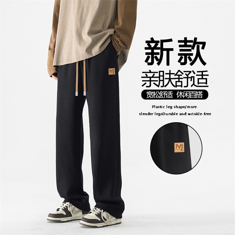 直筒百搭休闲卫裤加绒加厚长裤新款 WK93-1常规特批28加绒特批33图片