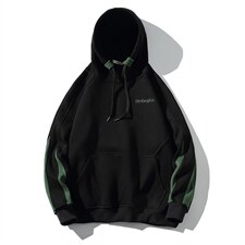2021冬季新款蒙马特日系大码男加绒加厚连帽远动休闲卫衣W652-P55,男装卫衣,电商A001