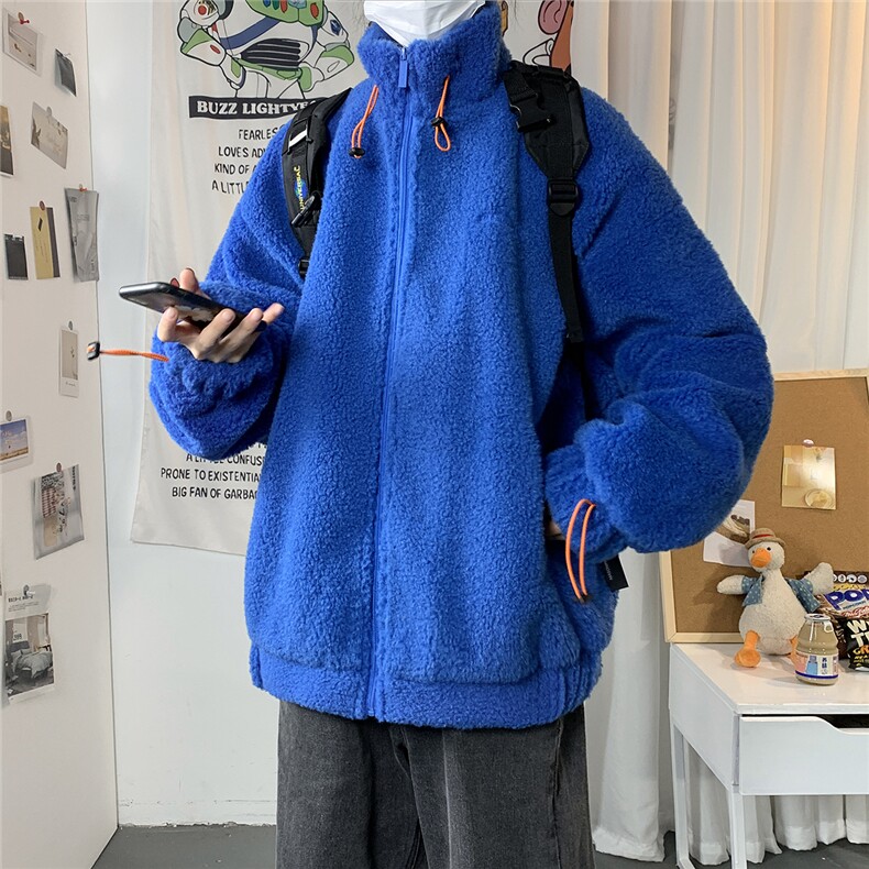 港风冬季宽松百搭棉服男羊羔毛情侣棉衣男外套男7956P105控149,男装棉衣,星座226-1