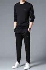 SXL9652秋季2023年新款男士长袖长裤修身休闲时尚卫衣套装P127，男装休闲套装，电商B360