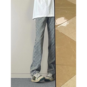 【有货】KZT63CC-特P45提花满印牛仔裤子男女同款裤子