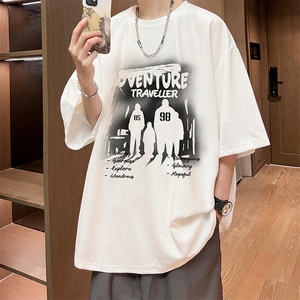 华夫格t恤男短袖男大码五分袖 酒店风 HT73374-P22图片