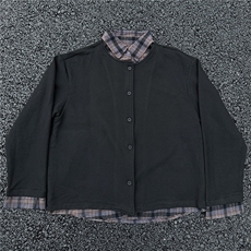 现货！！！！JK728-S-2XL-特P68-假两件拼接新贵衬衫针织衫外套，男装针织衫/毛衣，星座1811B
