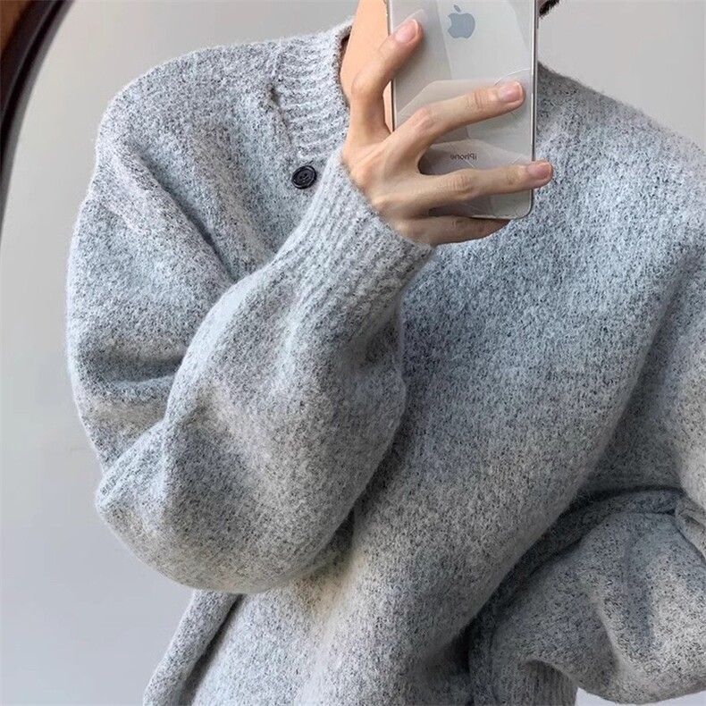 高质量慵懒风设计感宽松百搭针织衫毛衣MY065-P53,男装针织衫/毛衣,星座313A(原308A-2)