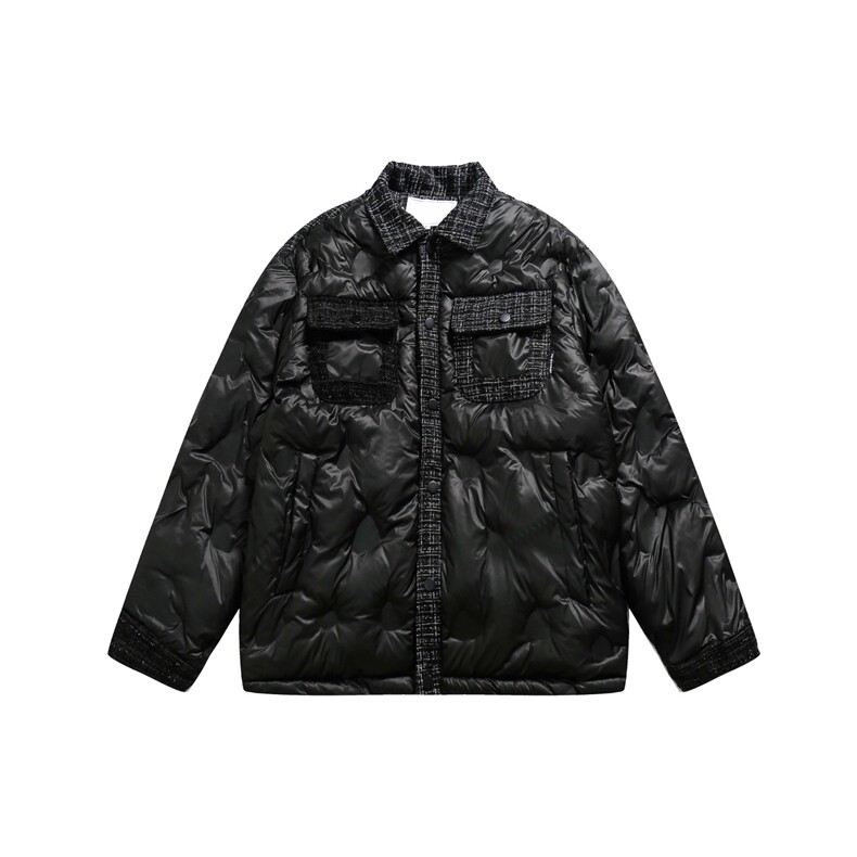 网图美式小香风格印外套加厚男女棉衣宽松棉服潮A025-QY13357-P88,男装棉衣,电商A025