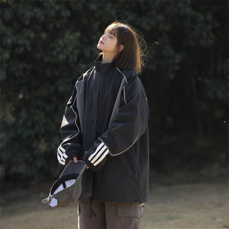 春季新款中性风三防户外夹克男立领冲锋衣外套DSA157B-JK1563-P65,男装夹克,电商A157B
