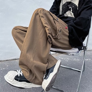 男春季新款港风休闲裤纯棉工装裤KD71P40图片