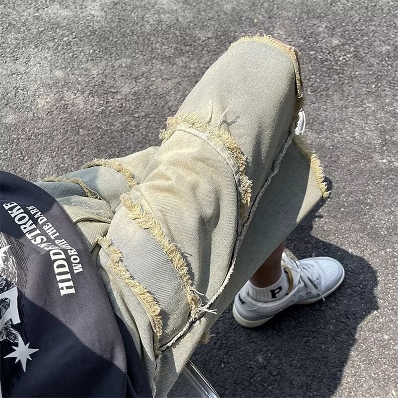 宽松直筒气质青春流行男时尚直脚水洗夏季五分裤牛仔裤2113P38,男装牛仔裤,星座410-2