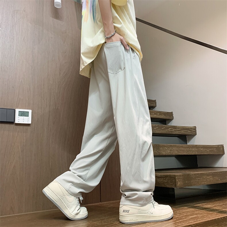 2025春秋款港风宽松设计感休闲百搭休闲裤直筒裤K24101-P35,男装休闲裤,星座717