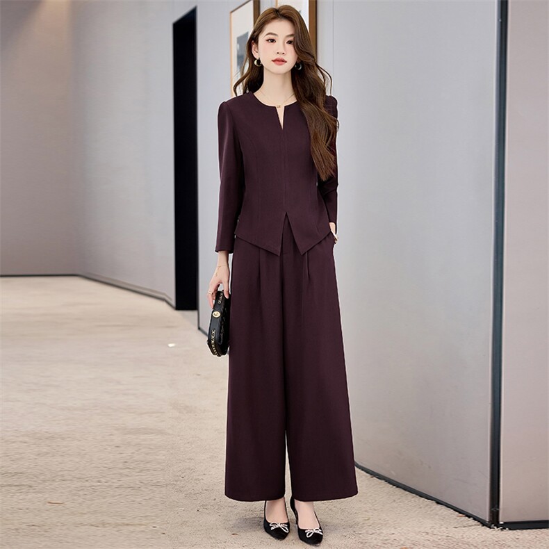喜婆婆婚宴装2025新款春季年轻洋气质结婚妈妈礼服时尚阔腿裤套装,女装套装/套裙,时尚俏佳人